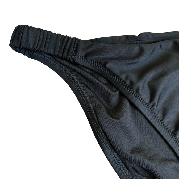 NWT J. Crew Scrunchie Strap Full-coverage Bikini Bottom Black Sz XL - Picture 4 of 13